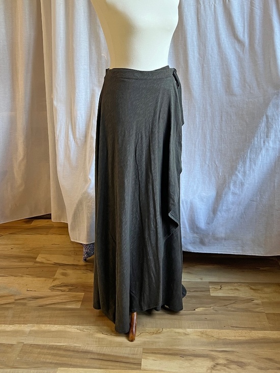 Susina Dresses & Skirts - Khaki Knit Maxi Wrap Skirt